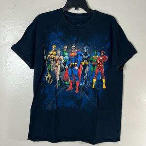 DC Marvel Comics Justice League graphic t-shirt men’s size L
